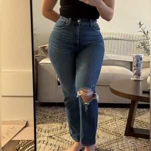 Abercrombie & Fitch Ankle Straight Ultra High Rise Jeans 26L